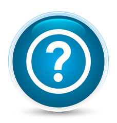 Question icon special prime blue round button