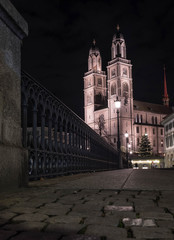 Die Stadt Zürich in der Nacht