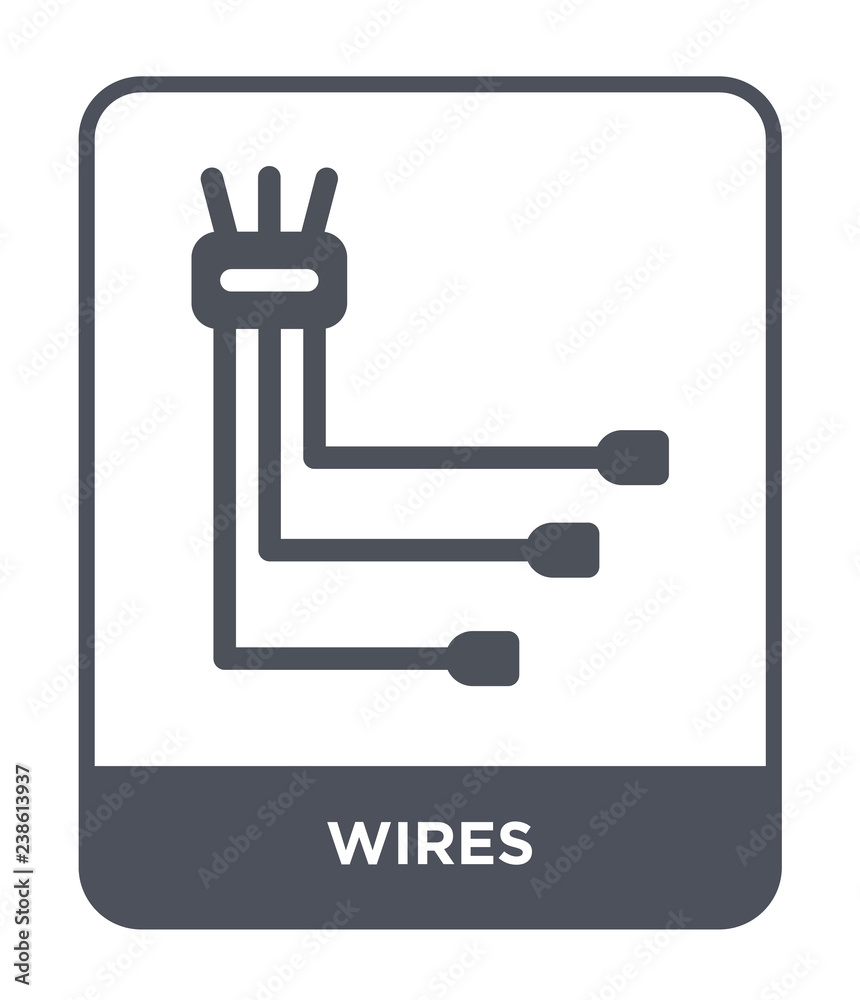 Wall mural wires icon vector