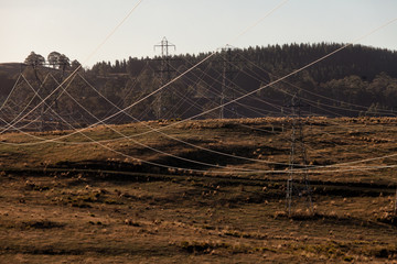 Electricity transmission towers