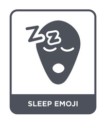 sleep emoji icon vector