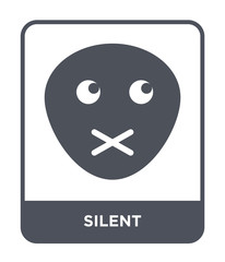 silent icon vector