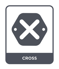 Obraz premium cross icon vector