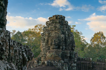Fototapeta na wymiar Cambodia, photo of an ancient temple.