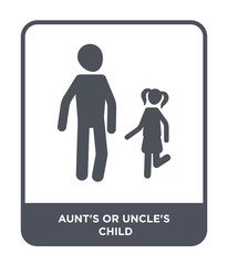 aunt's or uncle's child icon vector