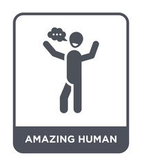 amazing human icon vector