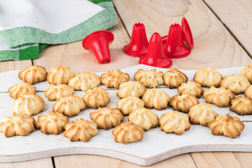 Homemade holiday butter cookies.