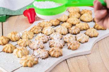 Homemade holiday butter cookies.