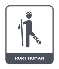 hurt human icon vector