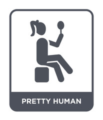 Fototapeta premium pretty human icon vector