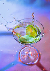 art of decoration martini in a bar
