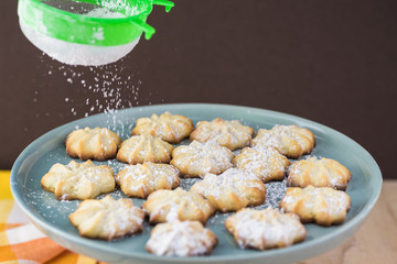 Homemade holiday butter cookies.