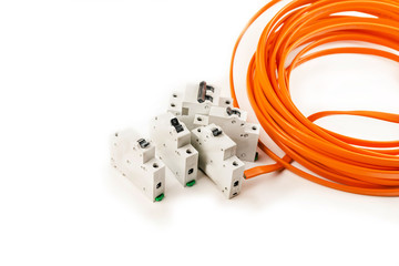 Electric cable yellow