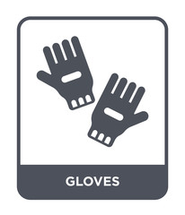Obraz premium gloves icon vector
