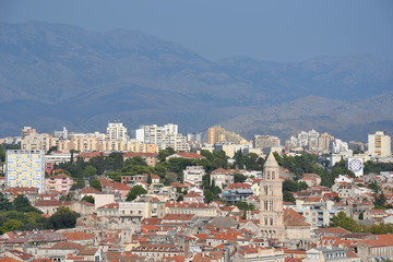 Fototapeta na wymiar View of Split from the height
