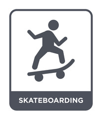 skateboarding icon vector