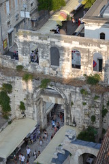 Fototapeta na wymiar The buildings of the old Split