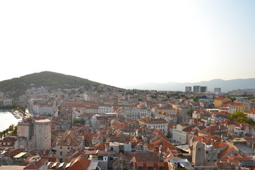 Fototapeta premium View of Split from the height