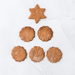 Collection of Christmas gingerbread cookies
