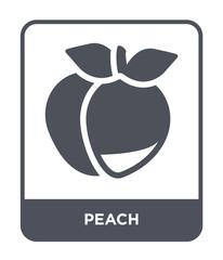peach icon vector