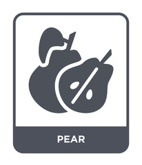 Obraz premium pear icon vector