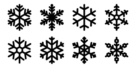 Foto op Aluminium Snowflake vector Christmas icon logo snow Santa Claus Xmas cartoon character illustration symbol graphic © CNuisin