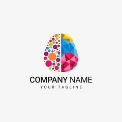 Colorful Brain Logo