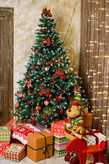 Christmas tree, gifts