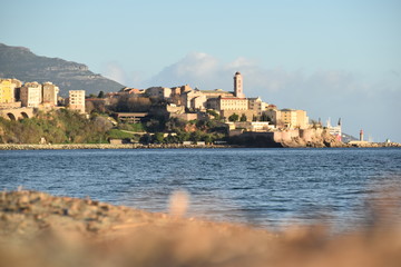 view on citadel in bastia city 