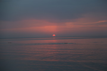 Fototapeta premium beautiful sea sunset 