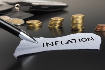 Inflation auf einem Zettel