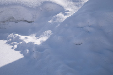 A snow heap