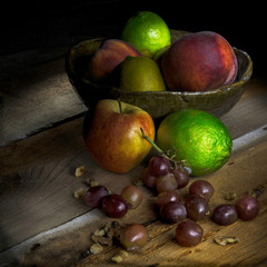 fresh fruits in a basket