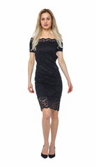 Fototapeta premium front view of walking woman.