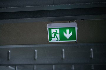 Emergency Exit Sign, Pictogram