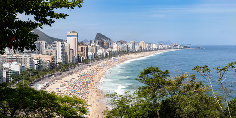 Leblon Beach, at Rio de Janeiro, Brazil
