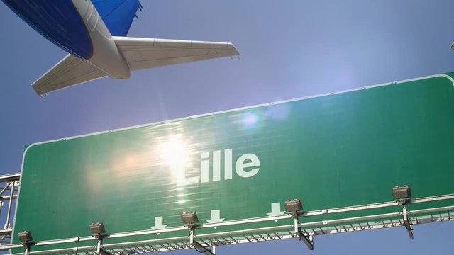 Airplane Take off Lille