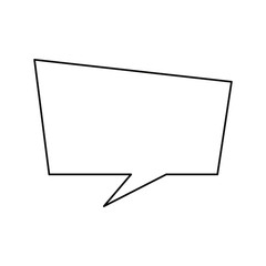 speech bubble on white background