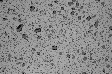 Rain droplets drops wet car grey gray black hood