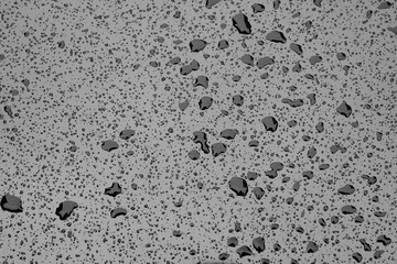 Rain droplets drops wet car grey gray black hood