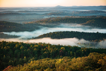 Blue Ridge Foothills Mountain in the Morning 