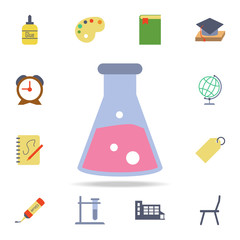 laboratory flask colored icon. Detailed set of colored education icons. Premium graphic design. One of the collection icons for websites, web design, mobile app