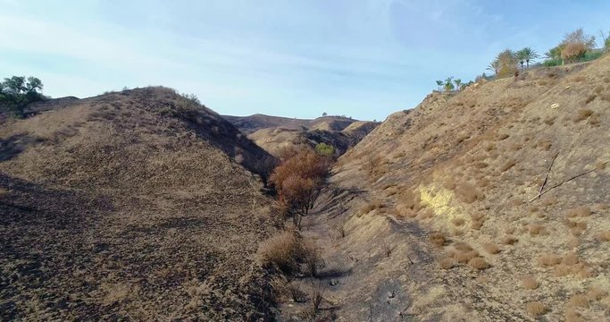 Woosley Fire aftermath 4K drone Thousand Oaks California