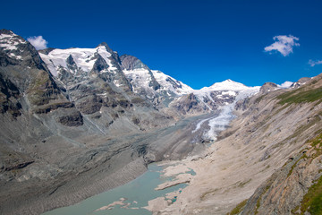 Grossglockner and glacier in summer, Austria