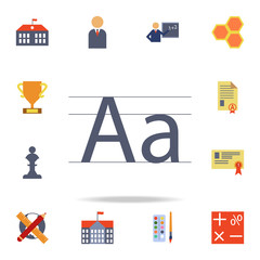 letters A colored icon. Detailed set of colored education icons. Premium graphic design. One of the collection icons for websites, web design, mobile app