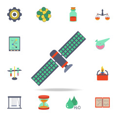 Fototapeta na wymiar colored satellite icon. Detailed set of colored science icons. Premium graphic design. One of the collection icons for websites, web design, mobile app