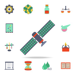 colored satellite icon. Detailed set of colored science icons. Premium graphic design. One of the collection icons for websites, web design, mobile app
