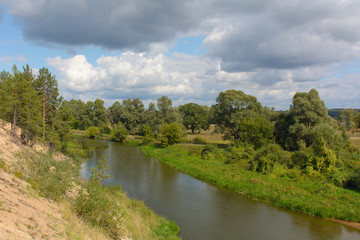 Landscape with river and trees