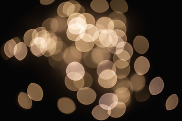 abstract christmas background with bokeh lights