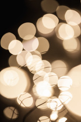 abstract christmas background with bokeh lights